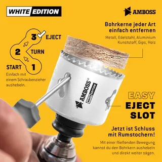 Team Edition Rapid Change Lochsägen Set HM&M42 22-83mm + Schnellwechselaufnahme + Verlängerung by Amboss – product image 4 of 5