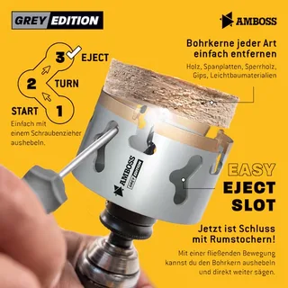 Team Edition Rapid Change Lochsägen Set HM&M42 22-83mm + Schnellwechselaufnahme + Verlängerung by Amboss – product image 5 of 5