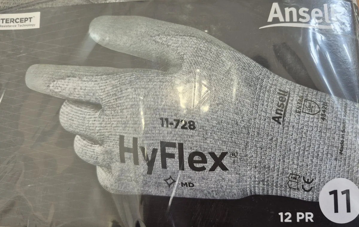 12 paar ANSELL Handschoenen 11-728 HyFlex by Ansell, Grey, 11 – product image
