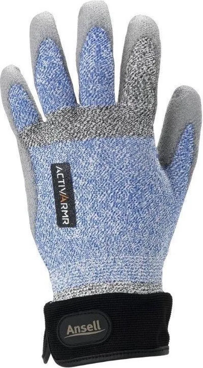 ActivArmr 97-006 timmermans/bouw werkhandschoen maat 10/XL- 2 paar von Ansell, Blau – Produktbild
