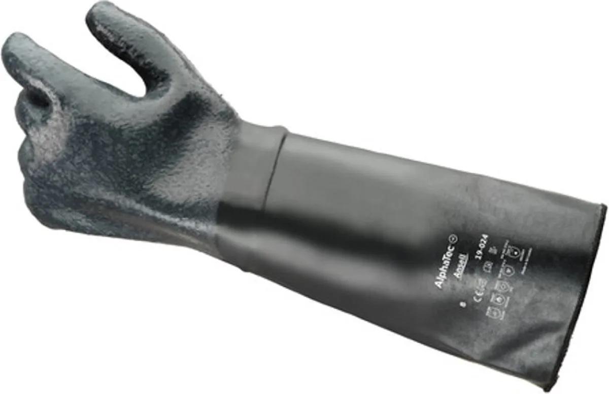 AlphaTec® werkhandschoenen zwart - bestand tegen extreme temperaturen van Ansell, Zwart, 8 – productafbeelding