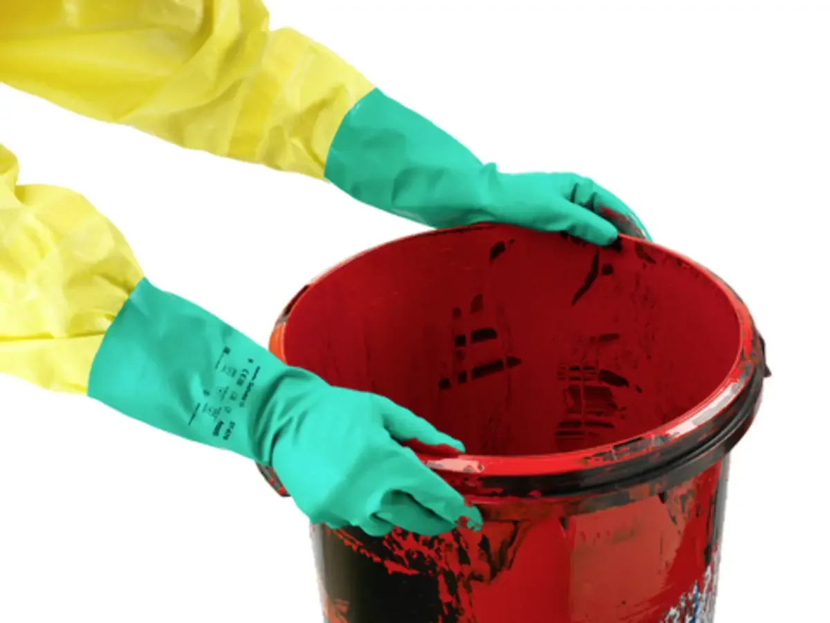 Ansell 37676070 AlphaTec® Solvex® Chemicaliënhandschoen Katoen velours Maat (handschoen): 7 EN 388:2016, EN 374-1:2016/ Typ A ISO 374-1:2016/ Typ A, ISO van Ansell, Groen – productafbeelding