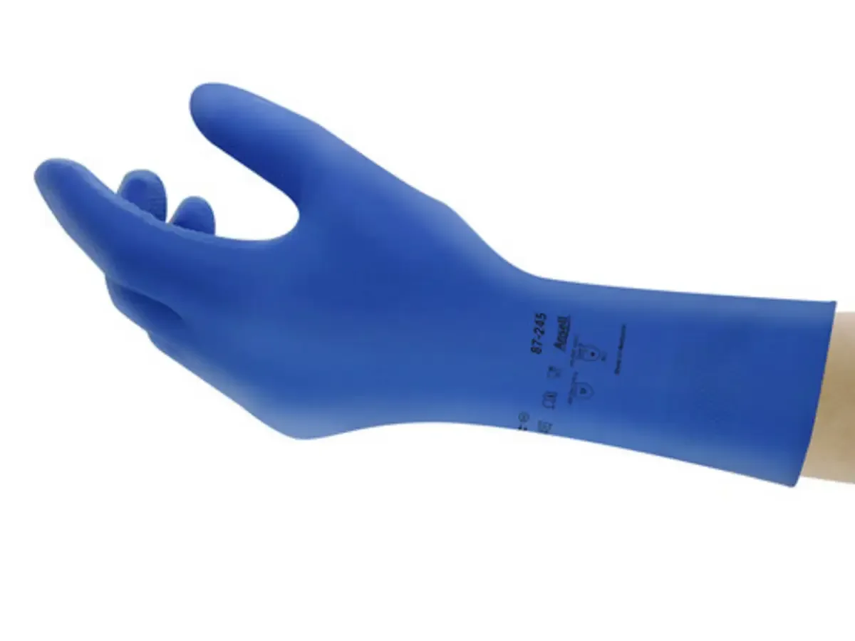 Ansell 87245065 AlphaTec® Chemicaliënhandschoen Maat (handschoen): 6.5, 7 EN 388:2016, EN 420-2003, EN 374-5, EN 388-2003, EN 21420:2020, EN 374-1 ISO von Ansell, Blau – Produktbild