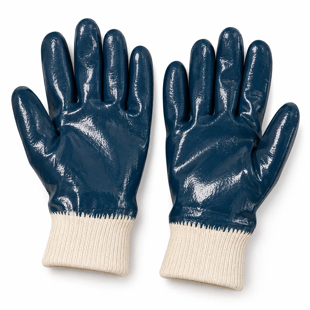 Hycron 27-602 Werkhandschoenen - Nitril - 12 paar van Ansell, Blauw, Wit, 10 – productafbeelding