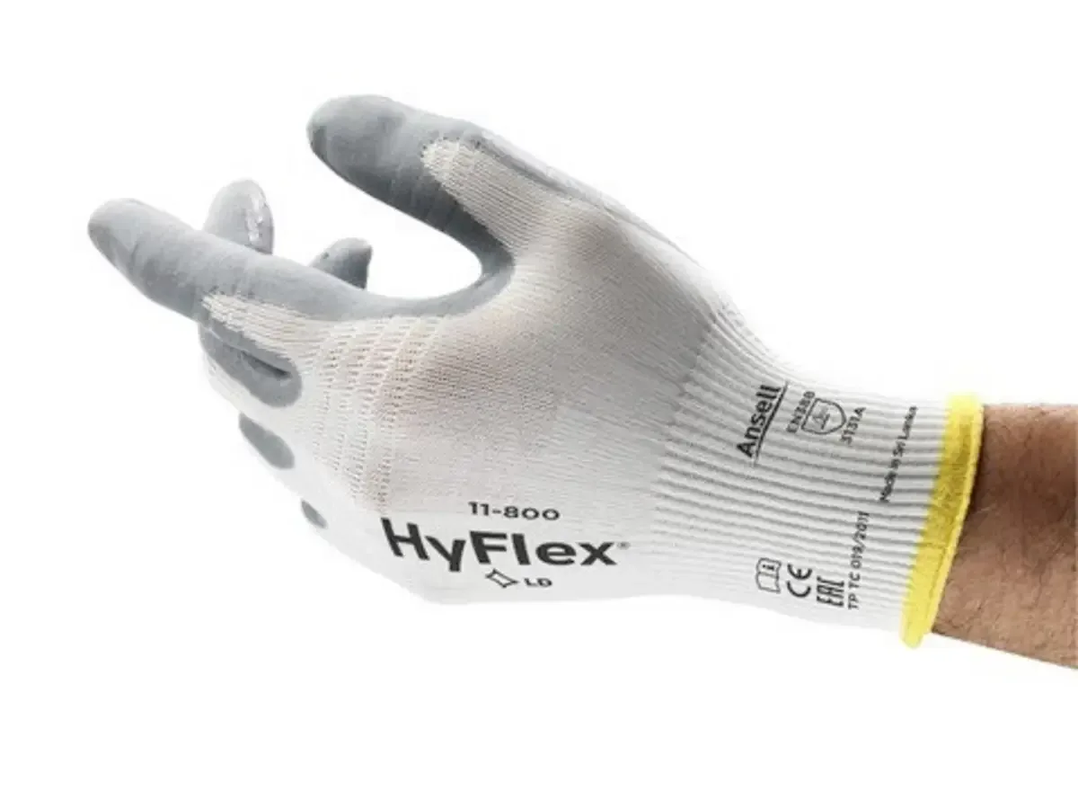 HyFlex® 11800110 Werkhandschoen Nylon Maat (handschoen): 11 EN 388:2016+A1:2018, EN 407:2020 1 paar de Ansell, Gris – image du produit