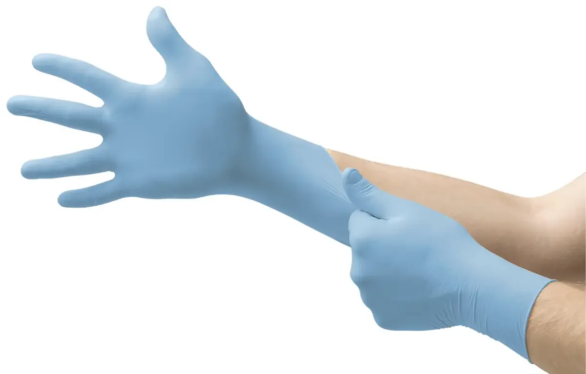 MICROFLEX® 92134090 Wegwerphandschoen 100 stuk(s) Nitril Maat (handschoen): 9 EN 455, EN 420-2003, EN 374-5, EN 374-1, EN 21420:2020, EN 374-2, EN van Ansell, Blauw – productafbeelding