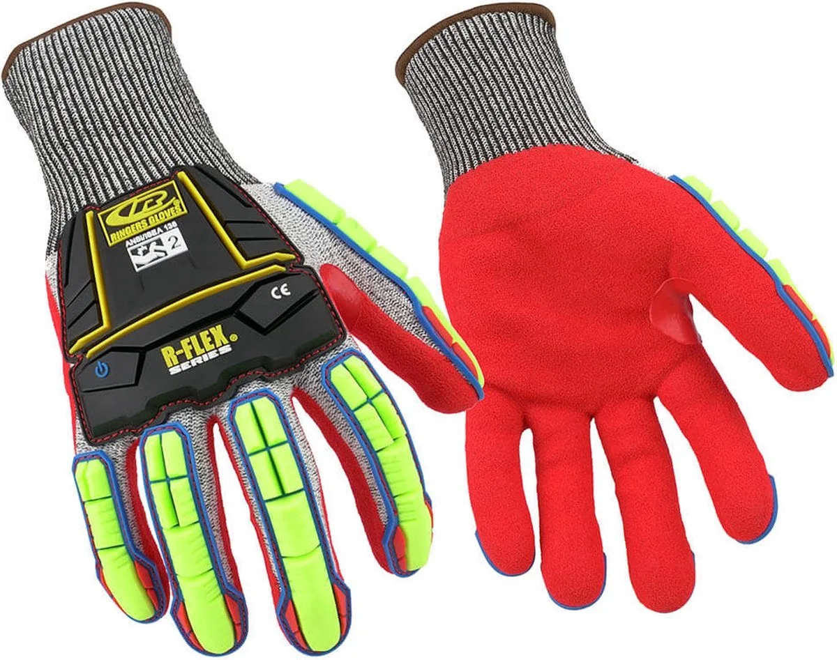 RINGERS® R065 Werkhandschoenen - 11/XL - Snij- en Stootbescherming von Ansell, Rot – Produktbild