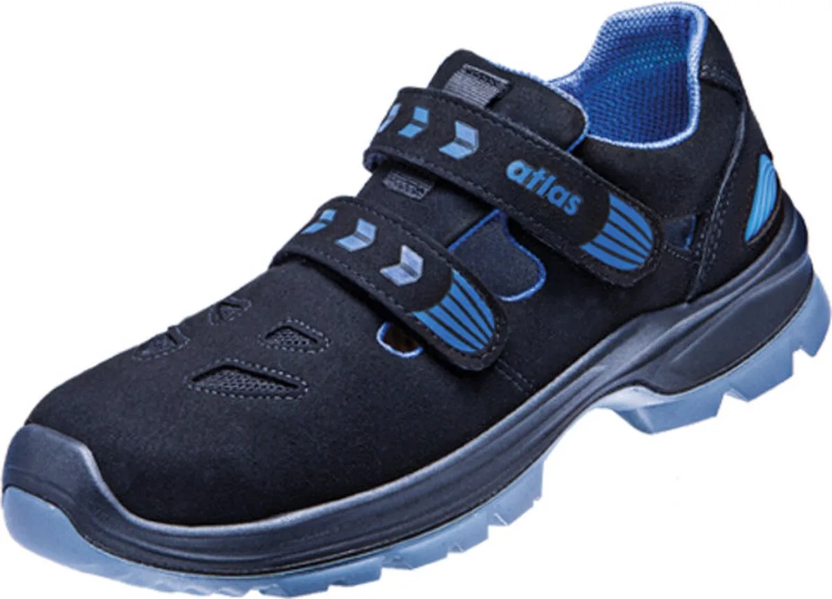 ALU-TEC 360 ESD W12 2.0 - Sandaal - Aluminium Neus - Antislip von Atlas, Schwarz, Blau – Produktbild