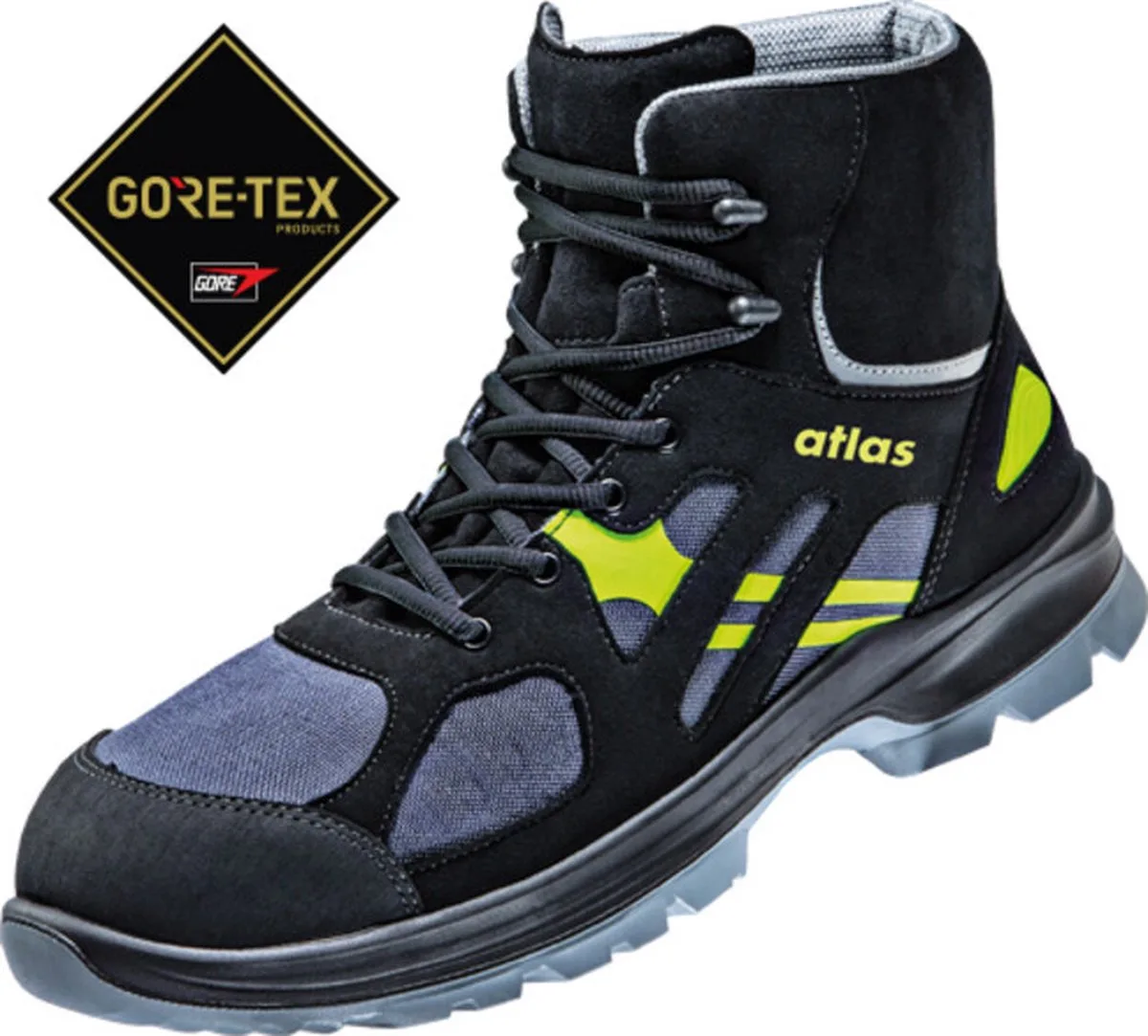 Enkelhoge Veiligheidsschoen GTX 8205 XP S3 - Breedte 10 von Atlas, Schwarz, 49 – Produktbild