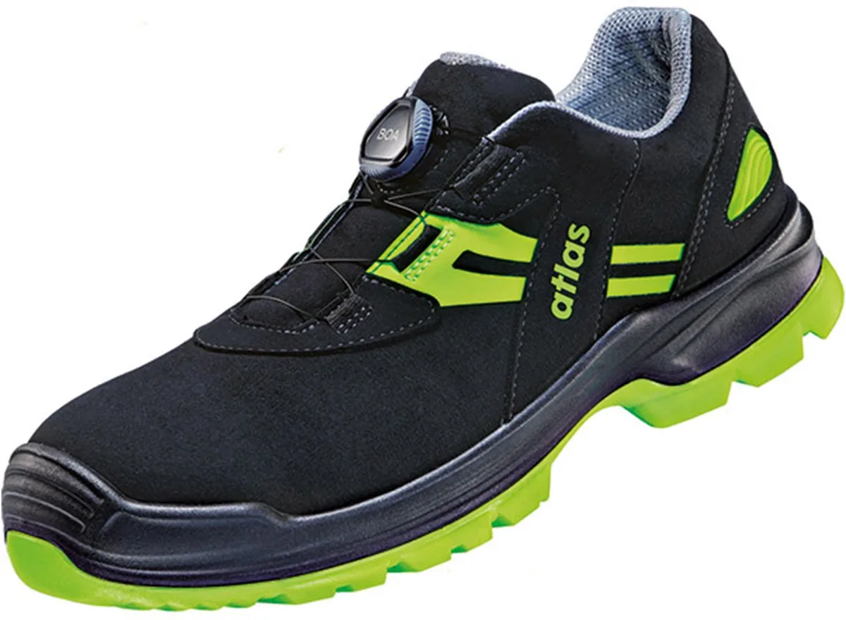 S3 Veiligheidsloafers FLASH 5255 XP BOA – Ademend Mesh – INNOFLEX Systeem by Atlas, Black, Lime – product image