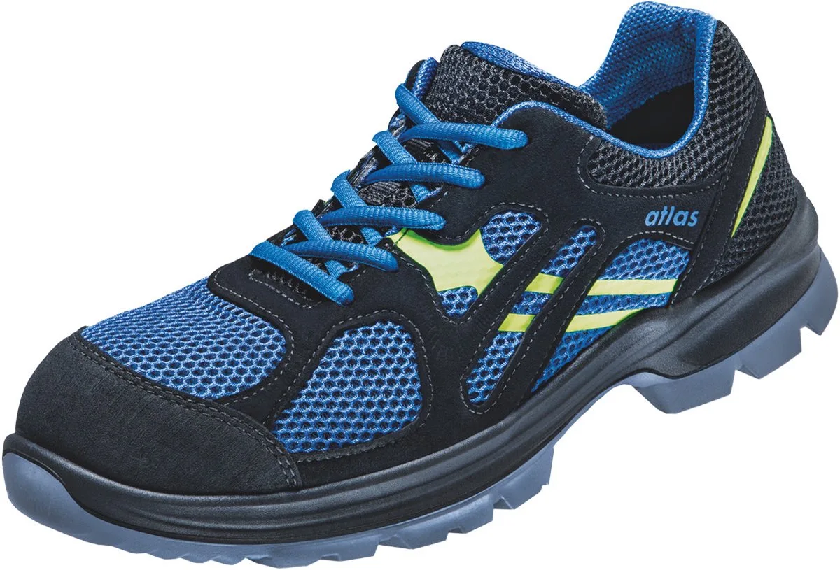 Schoen Flash 4005 XP LG S1P ESD - Zwart/Blauw von Atlas, Schwarz, Blau, 45 – Produktbild