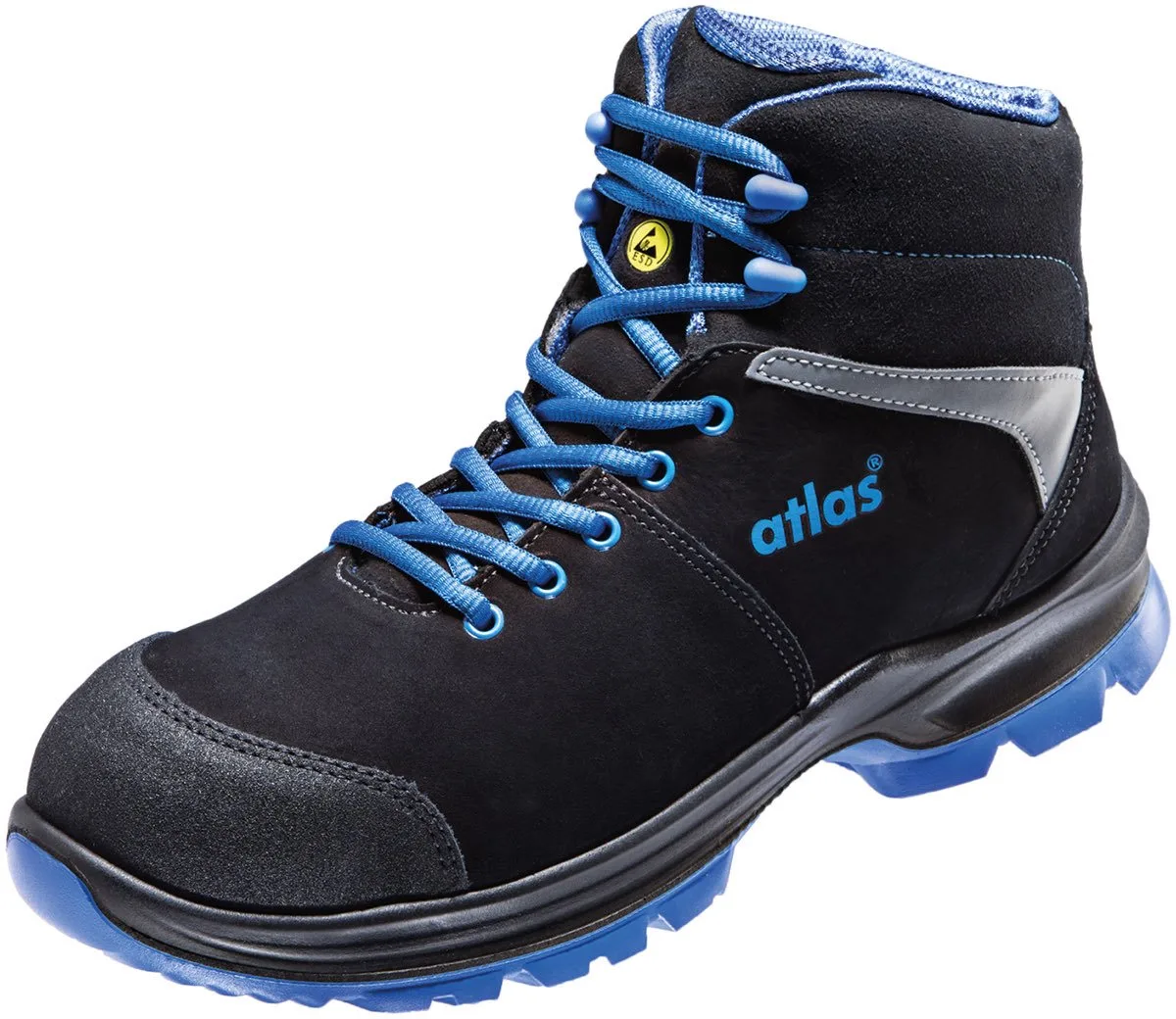 Schoen SL 805 XP 2.0 HG S3 ESD - Zwart/Blauw van Atlas, Zwart, Blauw, 37 – productafbeelding