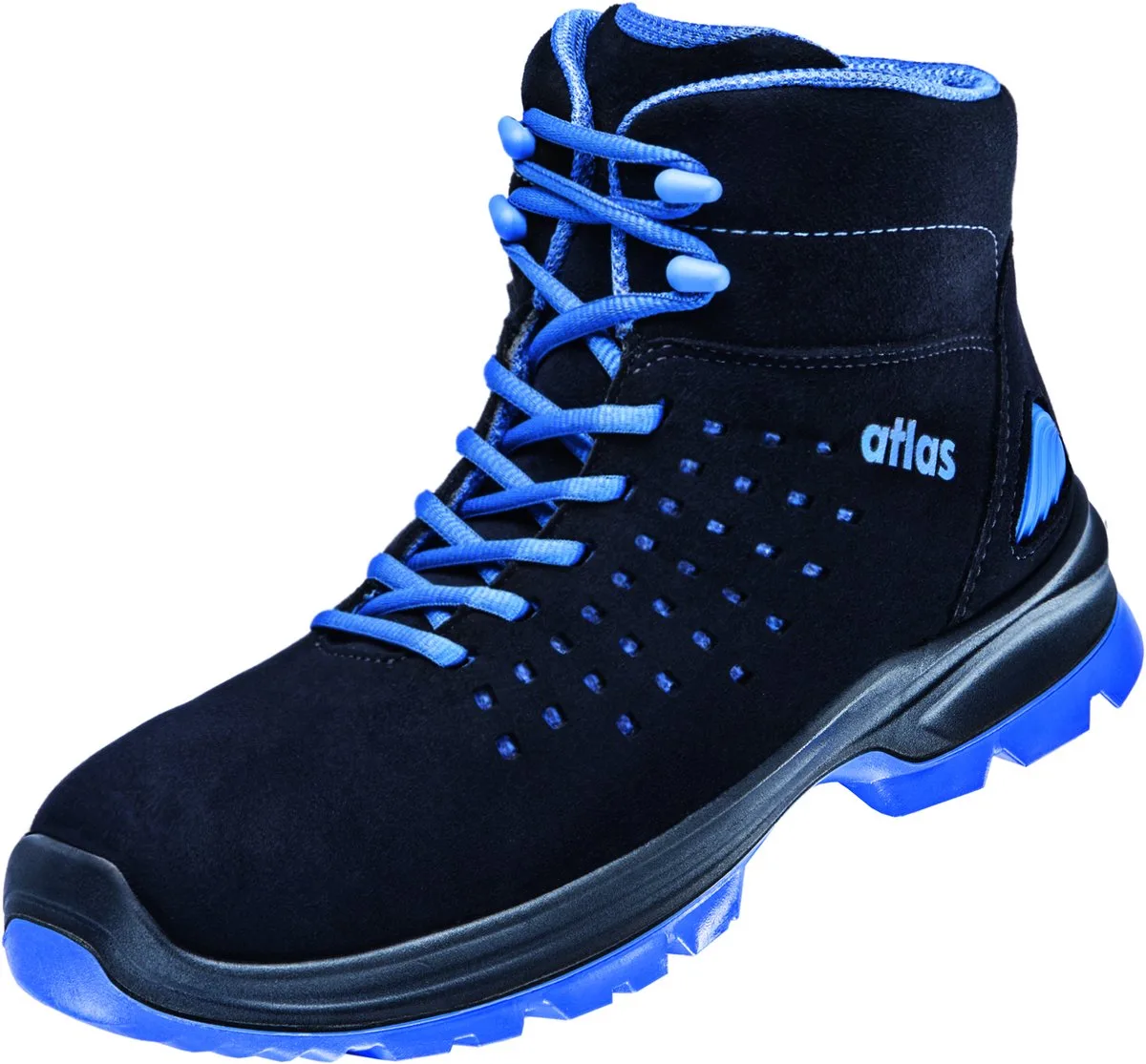 Schoen SL 82 2.0 HG S1 ESD - Zwart/Blauw de Atlas, Noir, Bleu, 38 – image du produit