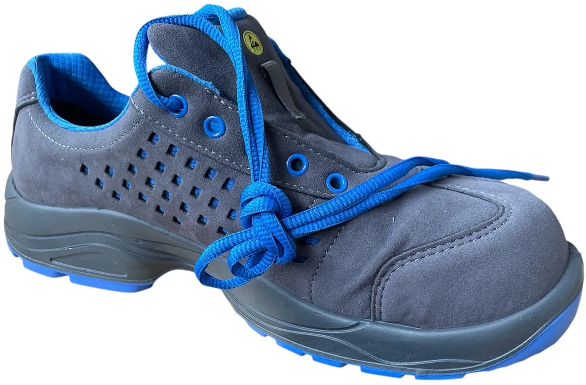SL 42 Blue ESD Veiligheidsschoenen – S1 | Ademend Sportdesign met Aluminium Neus – Paar by Atlas, Black, 42 – product image