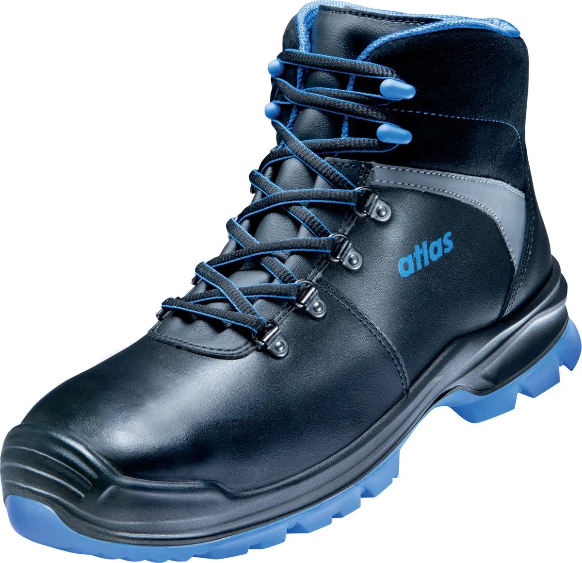 SL 525 XP - Veiligheidslaarzen Blauw - S3 SRC ESD - Waterdicht Leer von Atlas, Schwarz, Blau – Produktbild