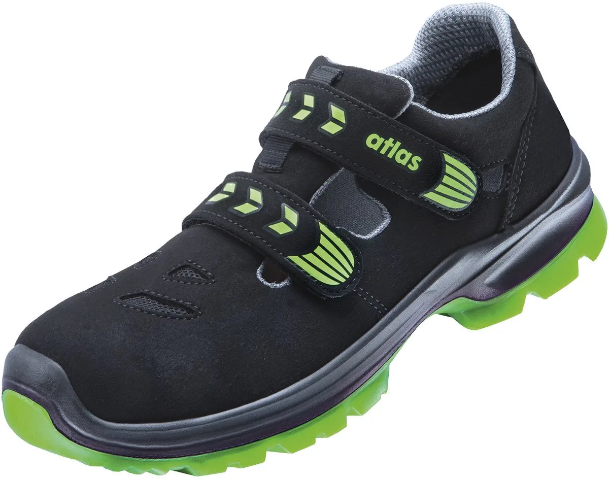 Veiligheidsschoenen 23200 Atlas SL 26 fra Atlas, Sort, Grøn – produktbillede