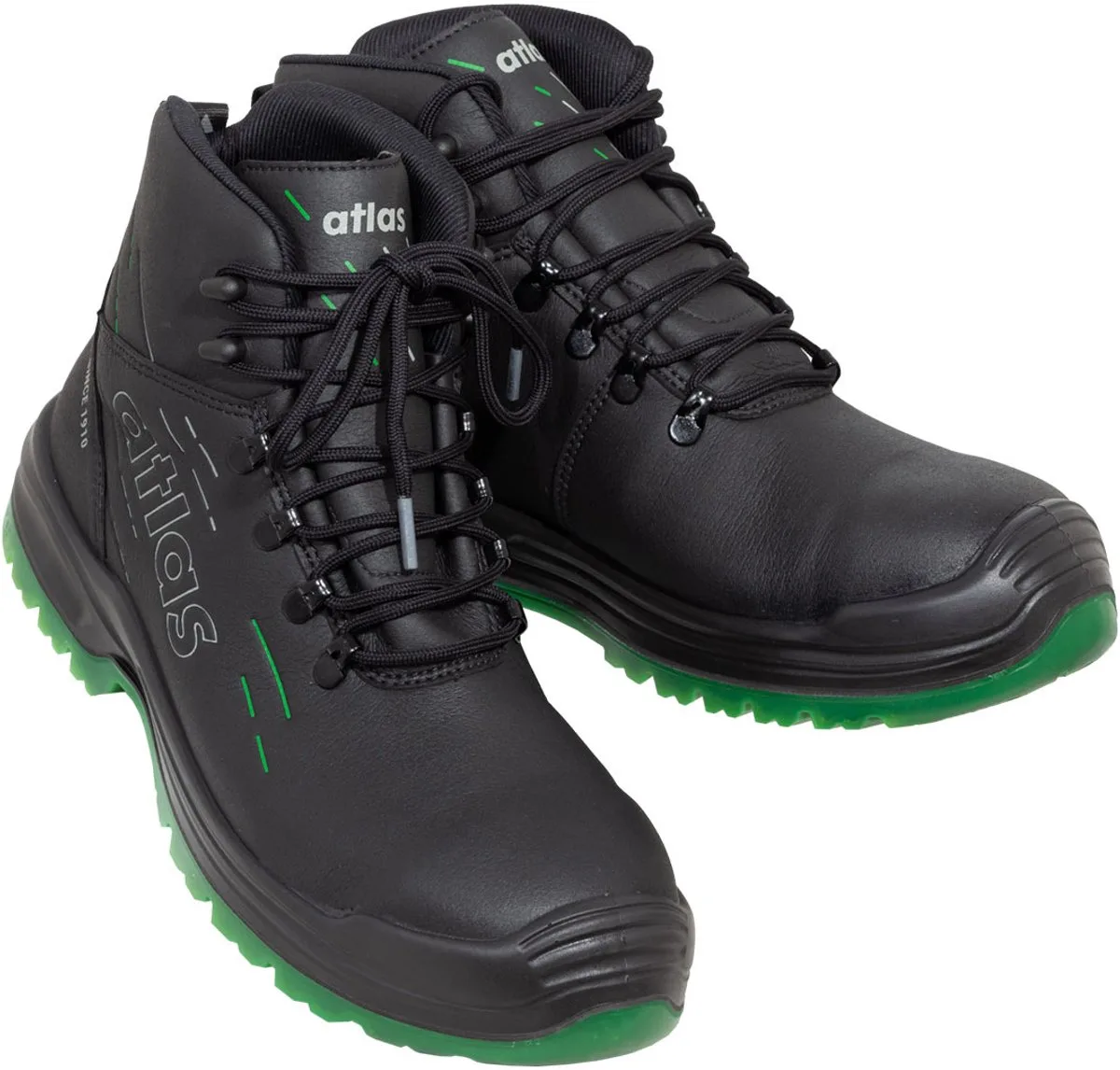 Veiligheidsschoenen 24900 Atlas AGRAR MAX fra Atlas, Sort, Grøn – produktbillede