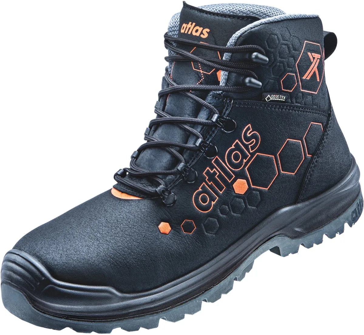 Veiligheidsschoenen 65100 Atlas XT 520 GTX von Atlas, Schwarz, Orange – Produktbild