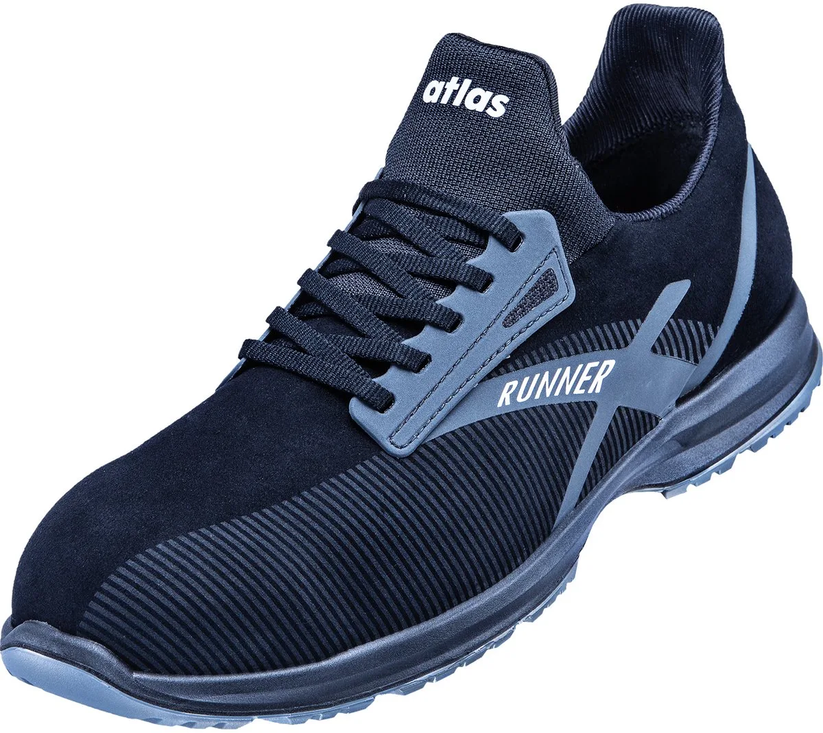 Veiligheidsschoenen 89700 Atlas Runner 95 ESD von Atlas, Anthrazit, Blau – Produktbild