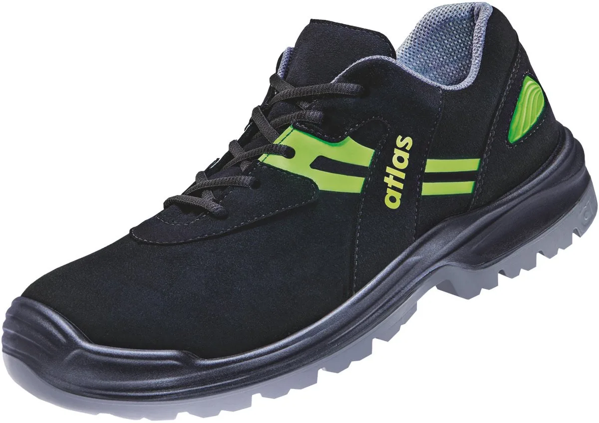 Veiligheidsschoenen 91600 Atlas Flash 5265 XP ESD van Atlas, Zwart, Geel – productafbeelding
