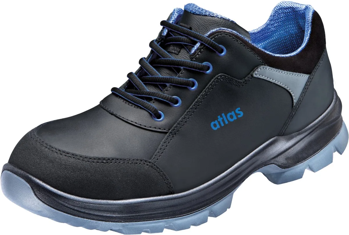Veiligheidsschoenen Atlas Alu-Tec 560 fra Atlas, Sort, Blå – produktbillede