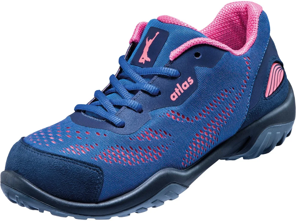 Veiligheidsschoenen GX 100 ESD från Atlas, Blå, Rosa – produktbild