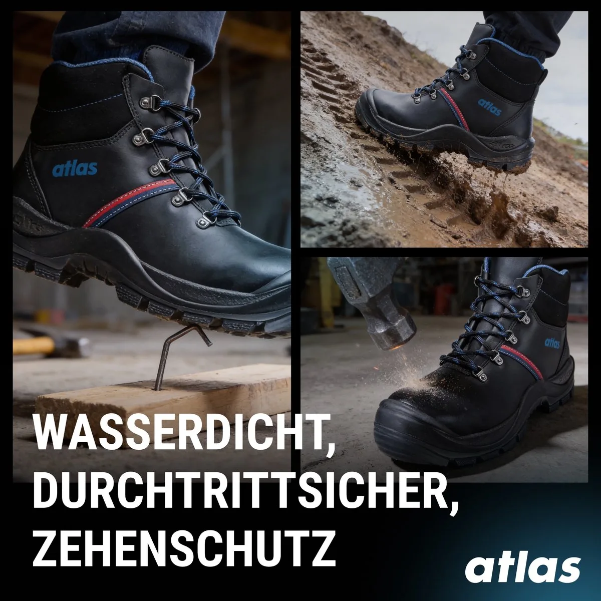 Werkschoenen by Atlas, Black – product image