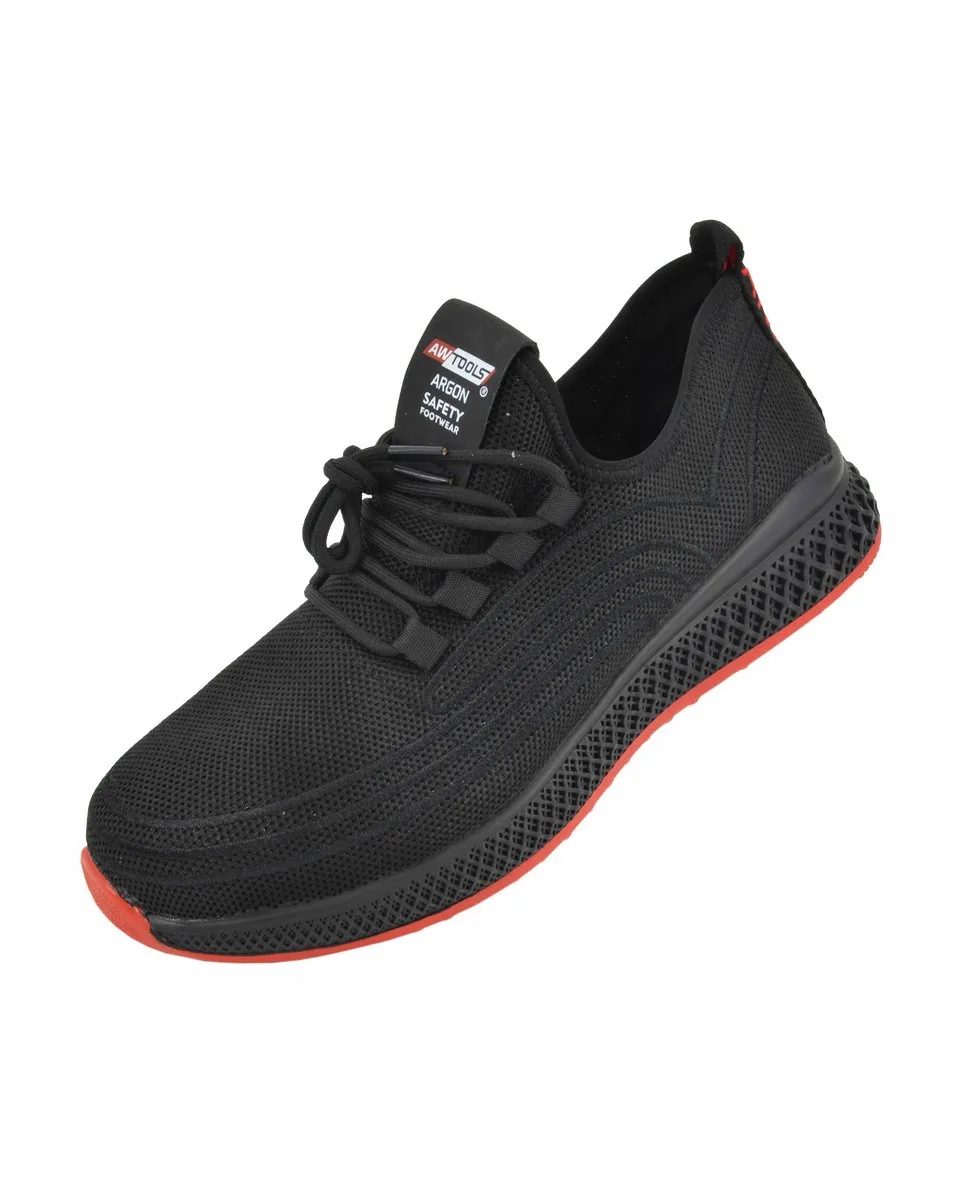 Argon Serie - Veiligheidsschoenen - SB P SRA - Kevlar Inlegzool van AWTOOLS, Zwart, 45 – productafbeelding