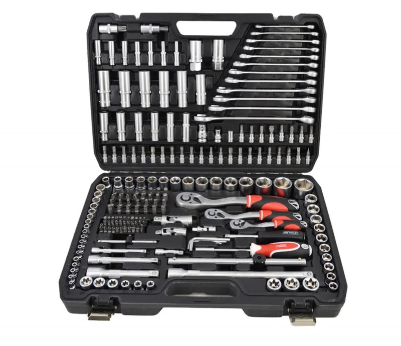 AW-TOOLS 122-delige Gereedschapset Black Line - 1/2" & 1/4" van AWTOOLS, Zwart – productafbeelding