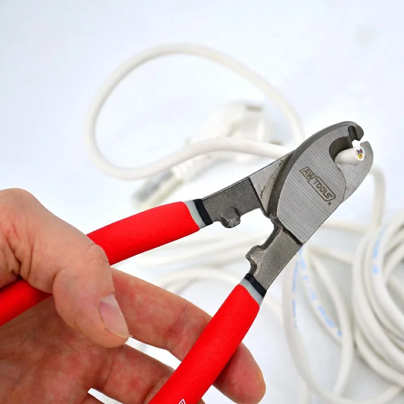 AW22101 - Professionele Zijkniptang - 200mm - CrV Staal - Ergonomisch by AWTOOLS, Red – product image