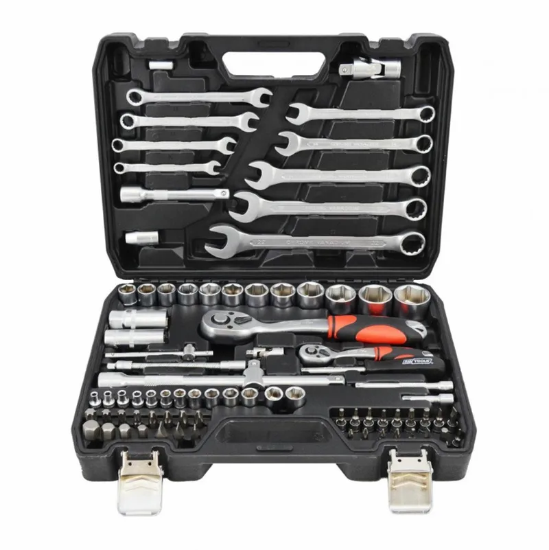 AW39082BL - Dopsleutelset - 1/4" en 1/2" - 82 Delig - CrV Staal by AWTOOLS – product image