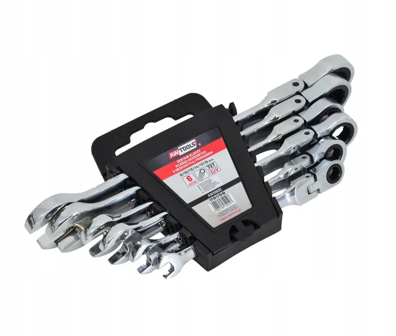 AW39933 Serie - Ringsleutel - 8-19mm - Verstelbare Ratelsleutelset - 6-delig de AWTOOLS – image du produit