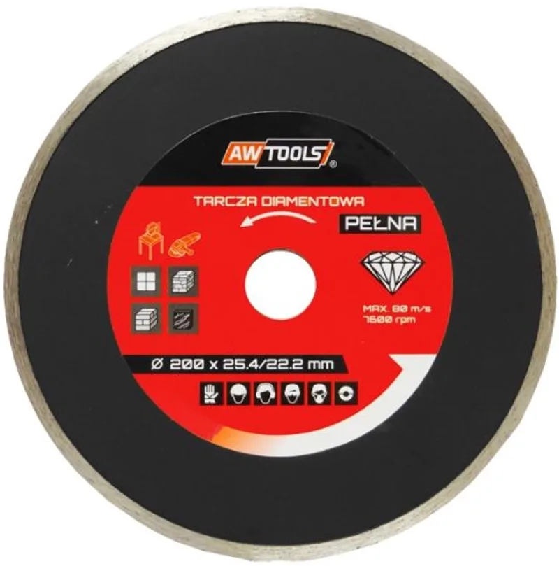 AW45005 - Diamantschijf - 250mm - Volledig - Voor Nat Snijden by AWTOOLS – product image