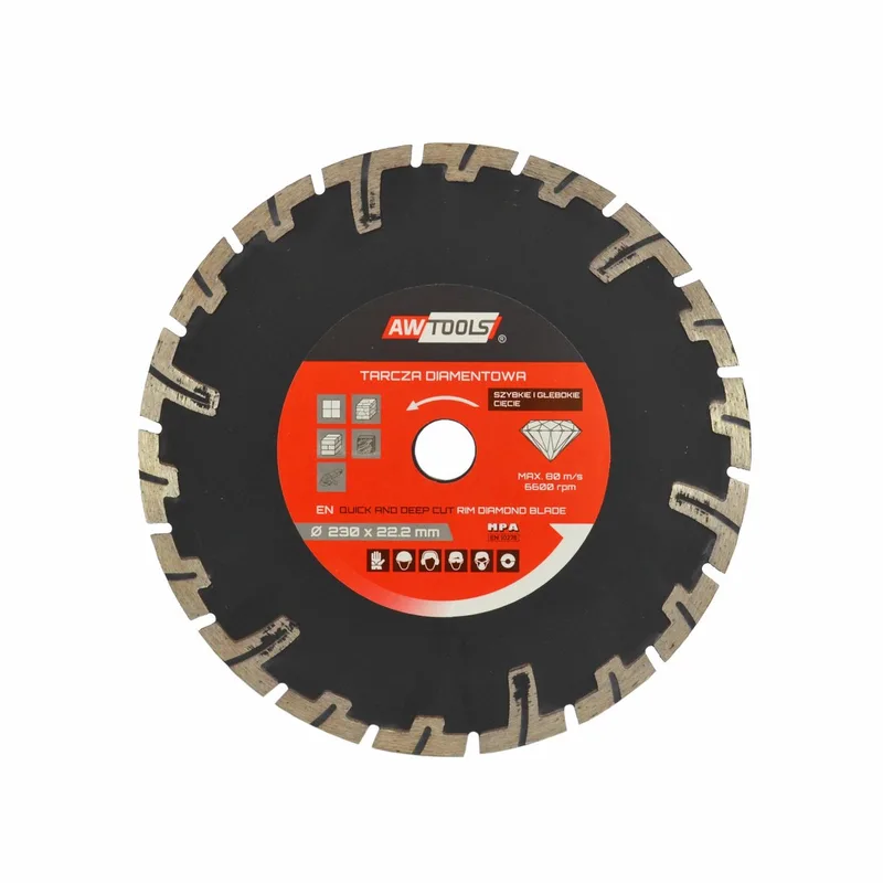 AW46125 - Diamantzaagblad - 125x22,2mm - Voor Nat Zaagwerk - Snelle en Diepe Snede von AWTOOLS – Produktbild