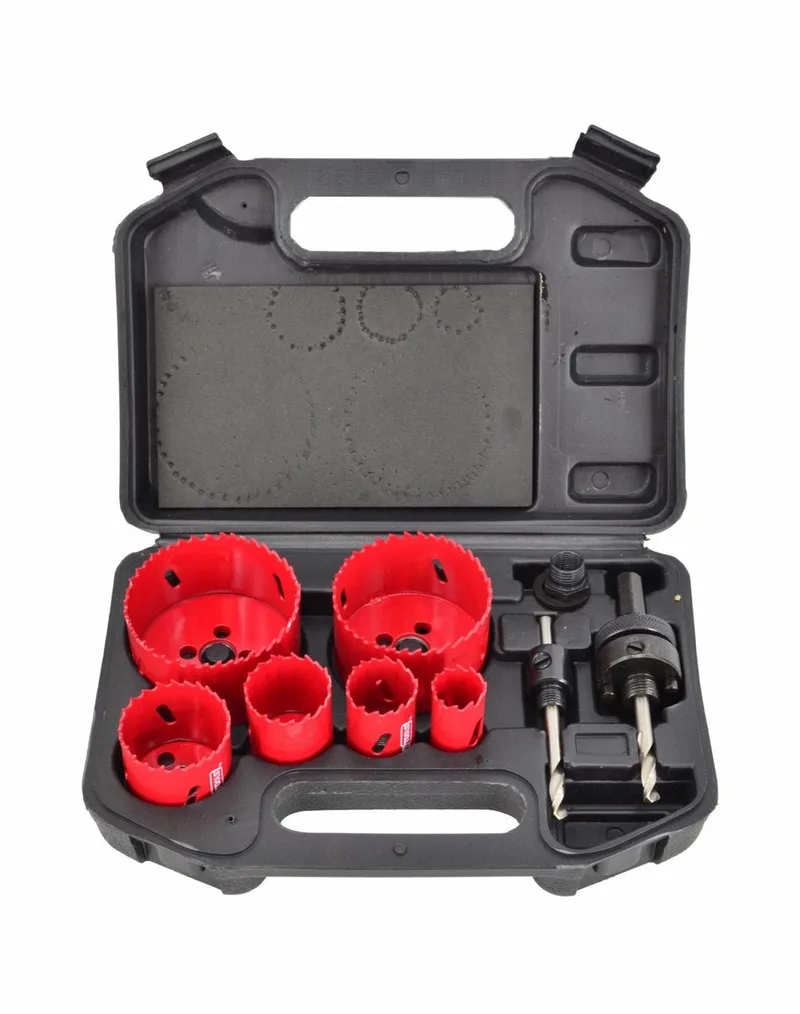 AW49660 - Bimetalen Gatenzaag Set - 8 Delig - HSS M3 Staal - 22-73mm von AWTOOLS – Produktbild
