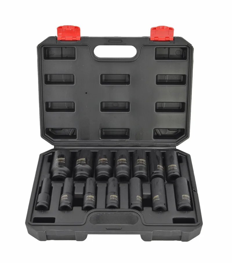 Black Line - Dopsleutelset 14-delig - 1/2" - Cr-Mo - Fosfaatbehandeling by AWTOOLS – product image