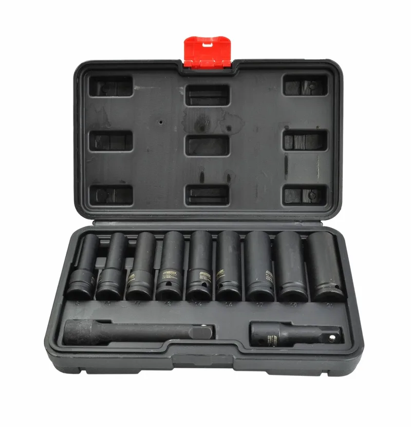 Black Line - Dopsleutelset - Lang - 11-delig - Cr-Mo Staal de AWTOOLS – image du produit