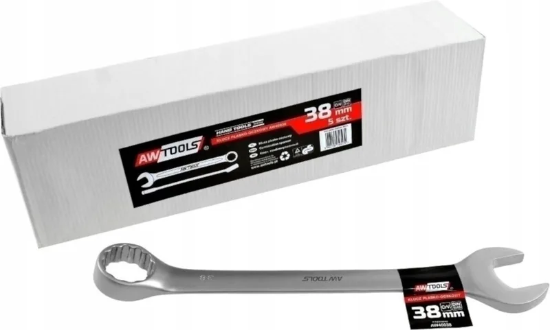 Black Line - Ringsleutel - 38 mm - Chroom-vanadiumstaal - Satijnen Afwerking - Professioneel de AWTOOLS – image du produit