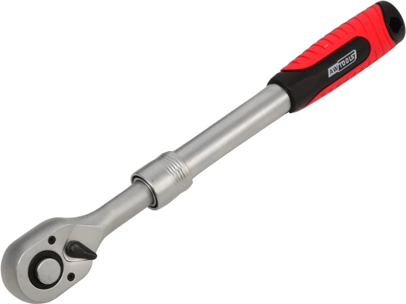 Black Line - Teleskopische Ratelsleutel - 1/2 inch - 305-445 mm - Chroom-Vanadium Staal de AWTOOLS, Noir – image du produit