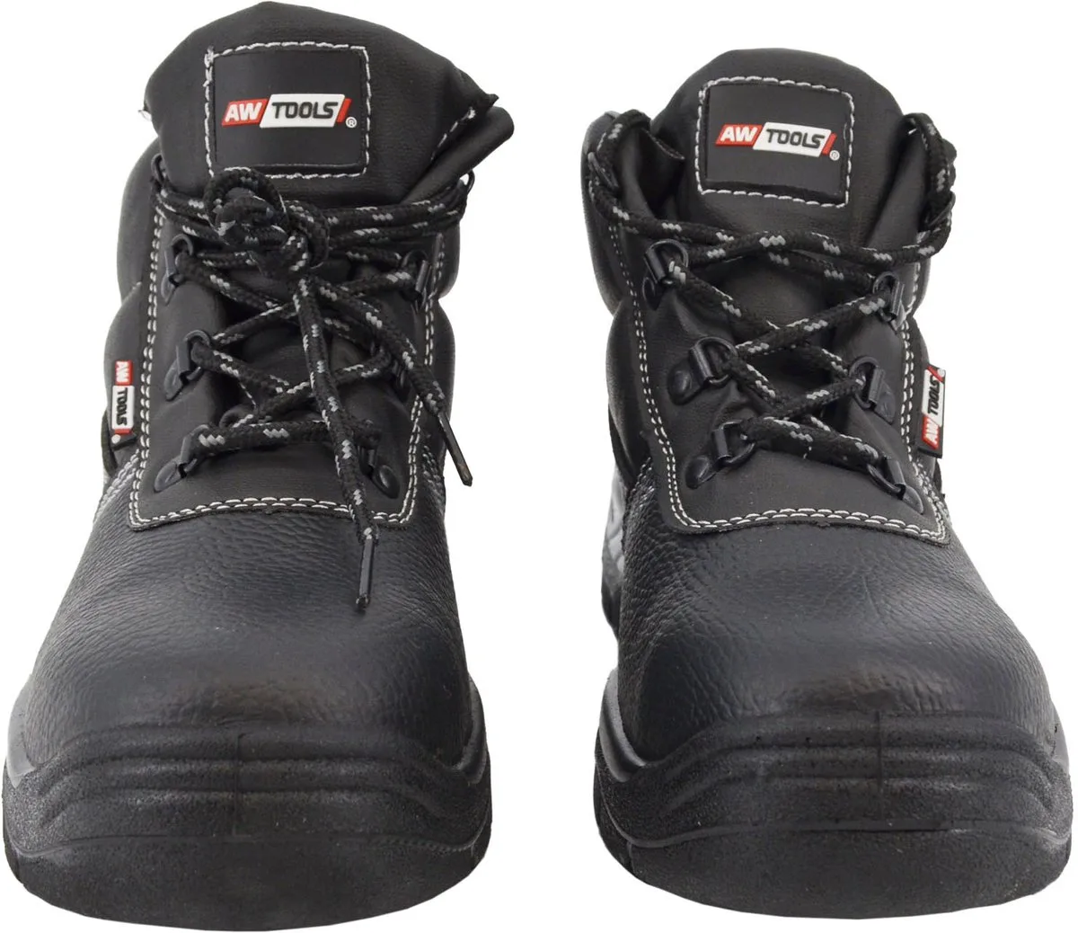 Bolzano Serie - Hoge Veiligheidsschoenen - S3 - Waterdichte Leren Bovenkant - Kevlar Antiperforatiezool de AWTOOLS, Noir – image du produit