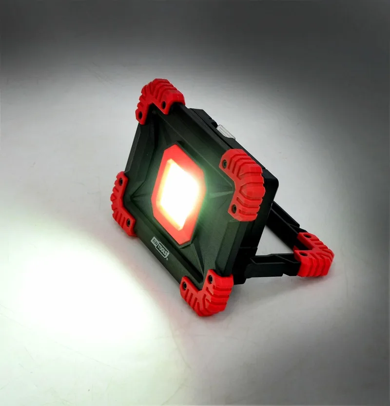 Bouwlamp - 20W COB LED - Oplaadbaar - Powerbank von AWTOOLS, Schwarz – Produktbild