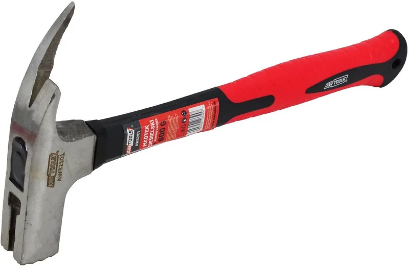 Ciesielski Hamer - 600g - Ergonomische Handgreep - Magnetische Spijkerhouder van AWTOOLS – productafbeelding