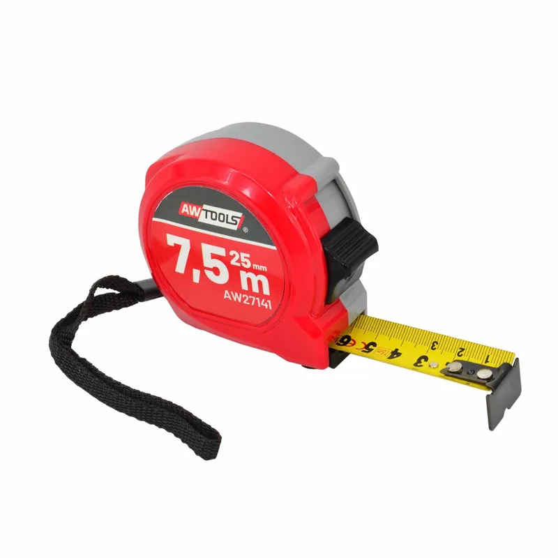 Compact Serie - Rolmaat - 7,5m - 2-Stop - ABS Behuizing von AWTOOLS, Grau – Produktbild