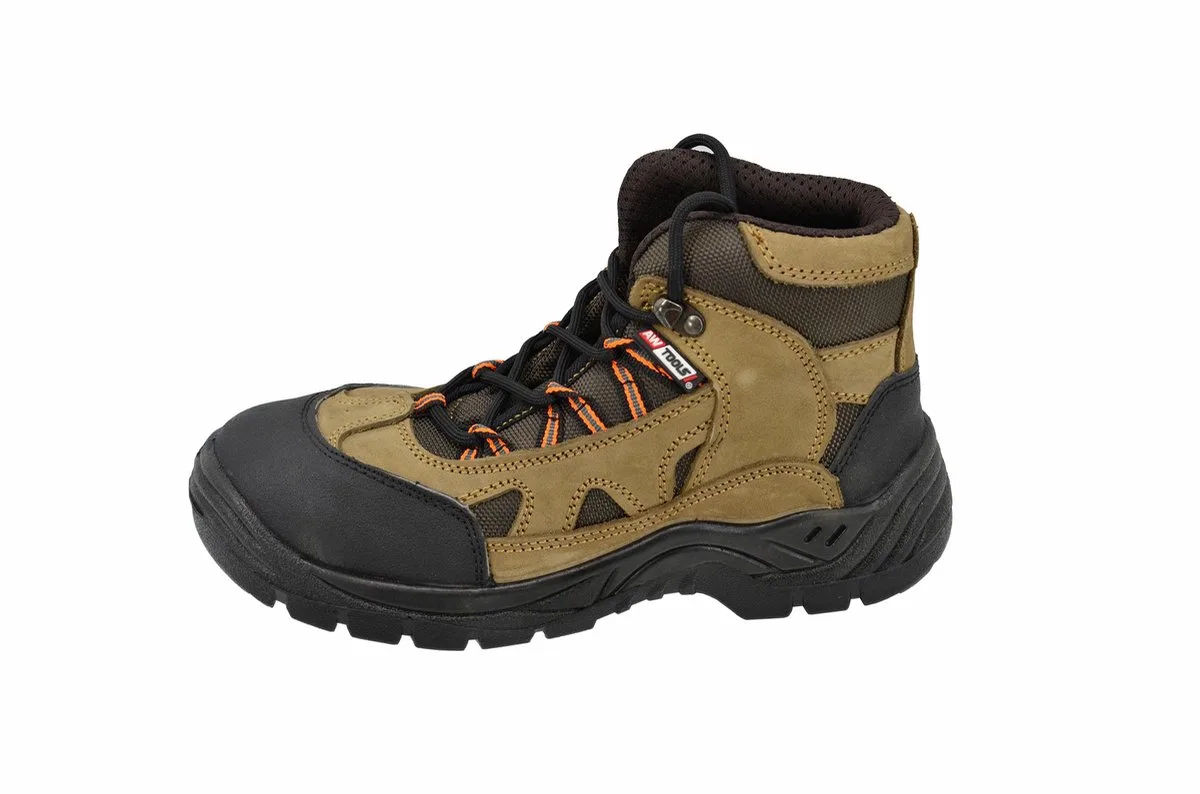 Merano - Werkschoenen - Hoog - Stalen Neus - Nubuck de AWTOOLS, Marron – image du produit