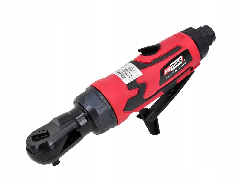 Mini Pneumatische Ratel 1/4" - Compact en Krachtig van AWTOOLS, Rood – productafbeelding