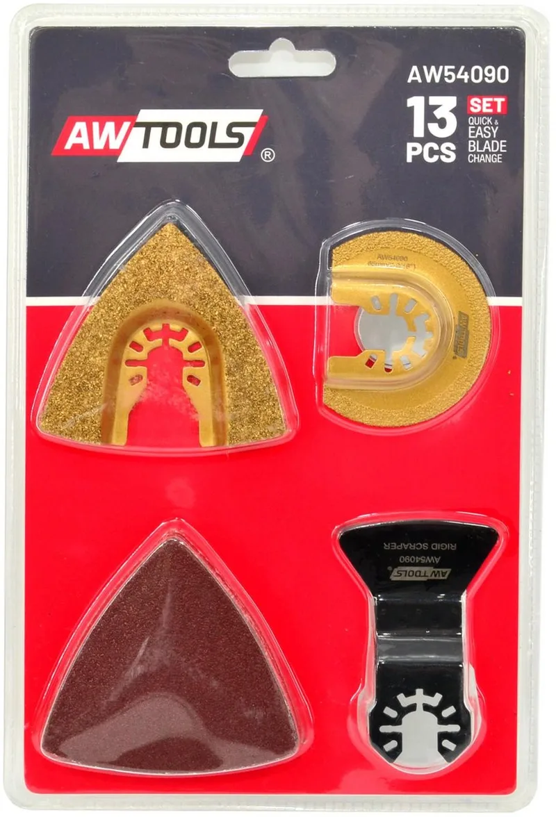 MT - Zaagbladset - 13 stuks - Multifunctioneel Gereedschap - HCS, Diamant, Wolframcarbide by AWTOOLS – product image