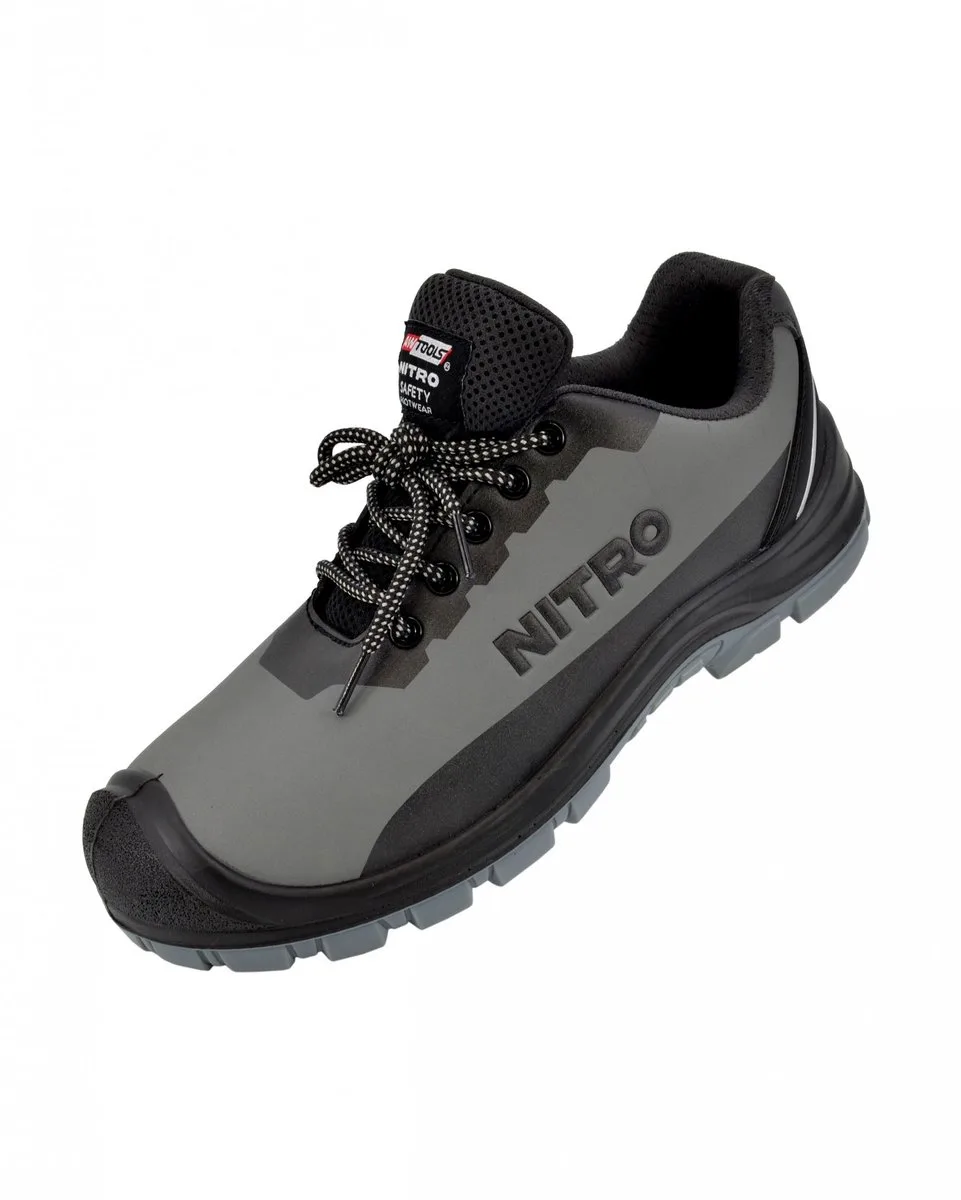 Nitro Serie - Werkschoenen - Composiet Neus - Kevlar Antidoorsteek fra AWTOOLS, Grå, 45 – produktbillede