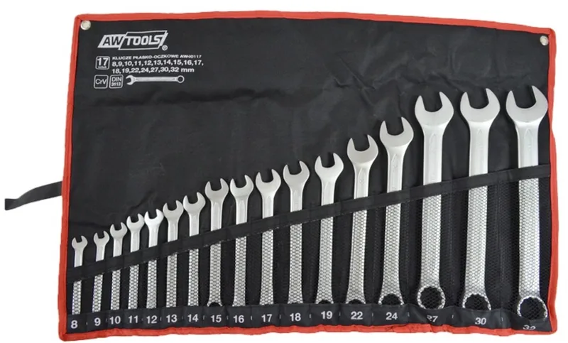 Pijpsleutel Set - 17 Stuks - 8-32 mm - Professionele Kwaliteit van AWTOOLS – productafbeelding