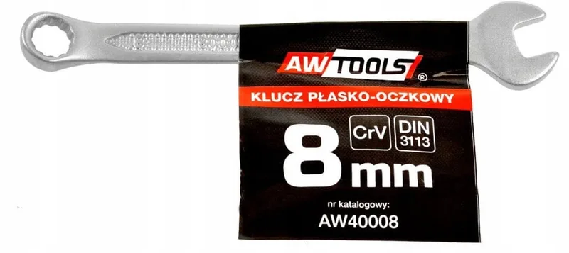 Ringsleutel 8mm CrV DIN3113 - Hoge Kwaliteit de AWTOOLS – image du produit