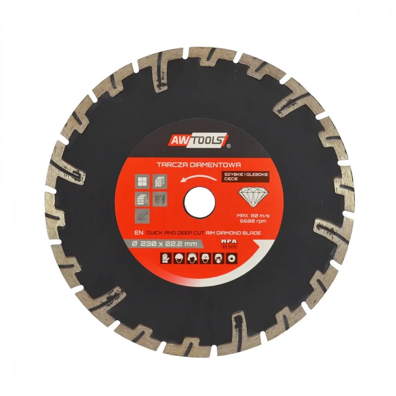 Serie - Diamant Doorslijpschijf - Snel en Diep Snijden - 230 mm - Segment de AWTOOLS – image du produit